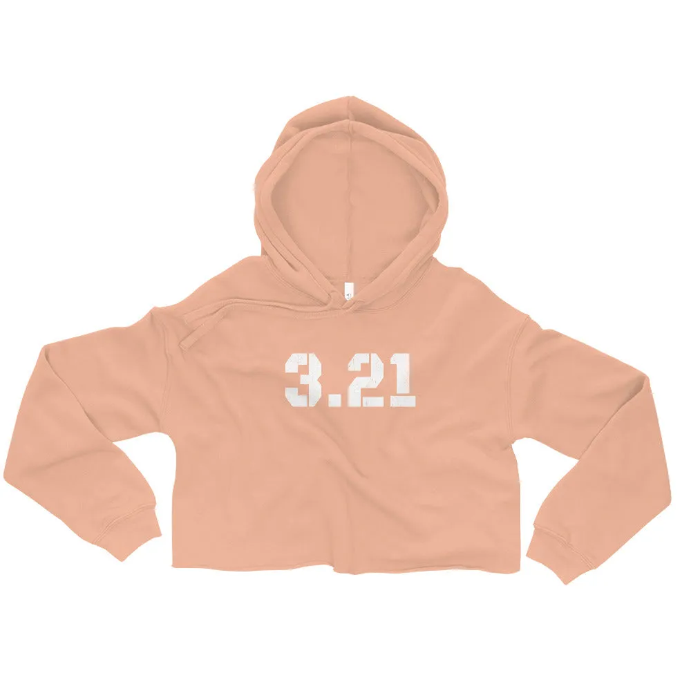 3.21, Down Syndrome Awareness, Distressed, Crop Hoodie