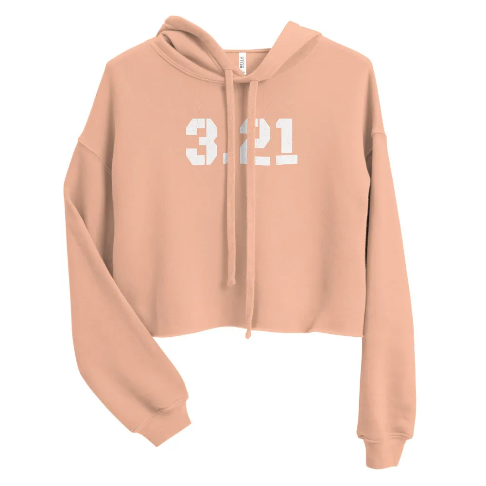 3.21, Down Syndrome Awareness, Distressed, Crop Hoodie
