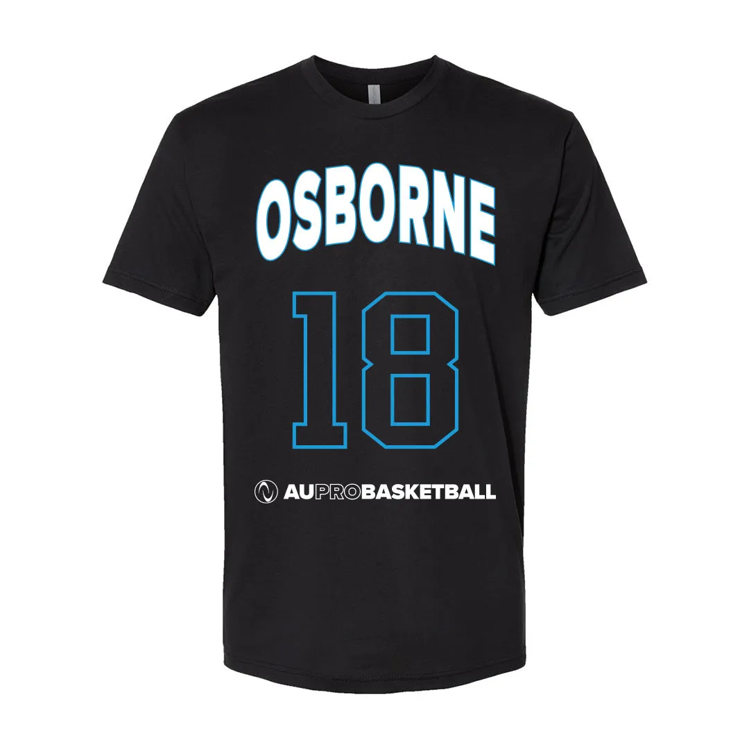 AU BB Player Name and Number Tee, Charisma Osborne 18