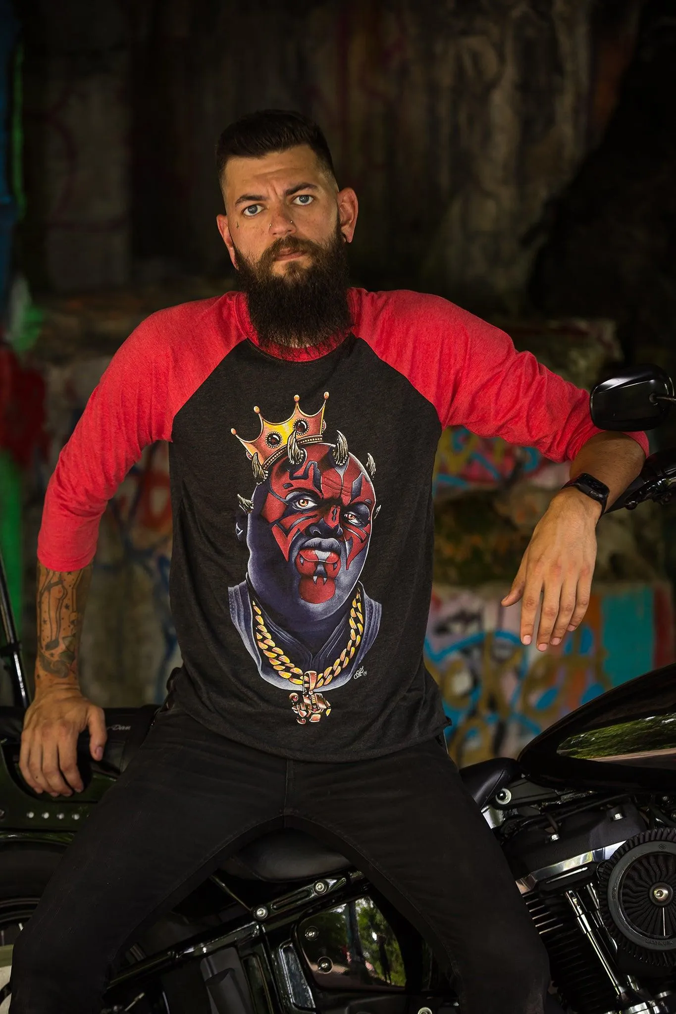 Biggie Mauls, Star Wars Themed Raglan Shirt