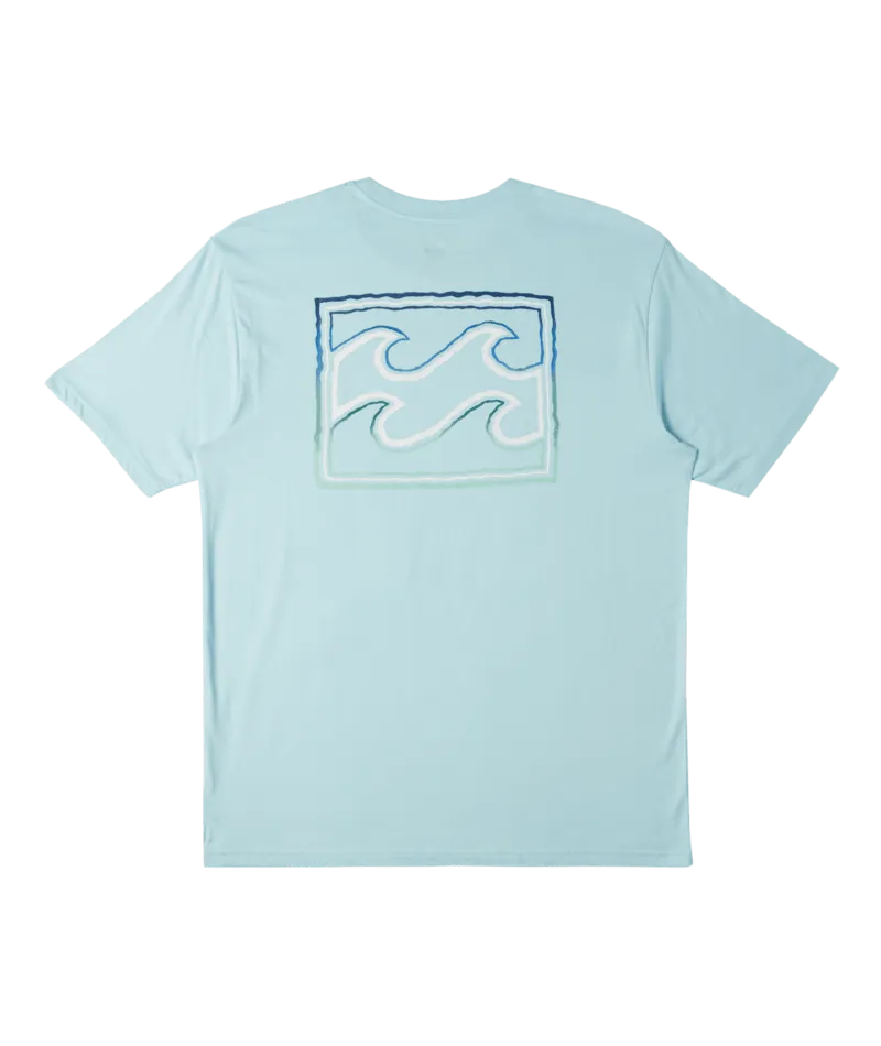 Billabong Mens Crayon Wave Short Sleeve T-Shirt