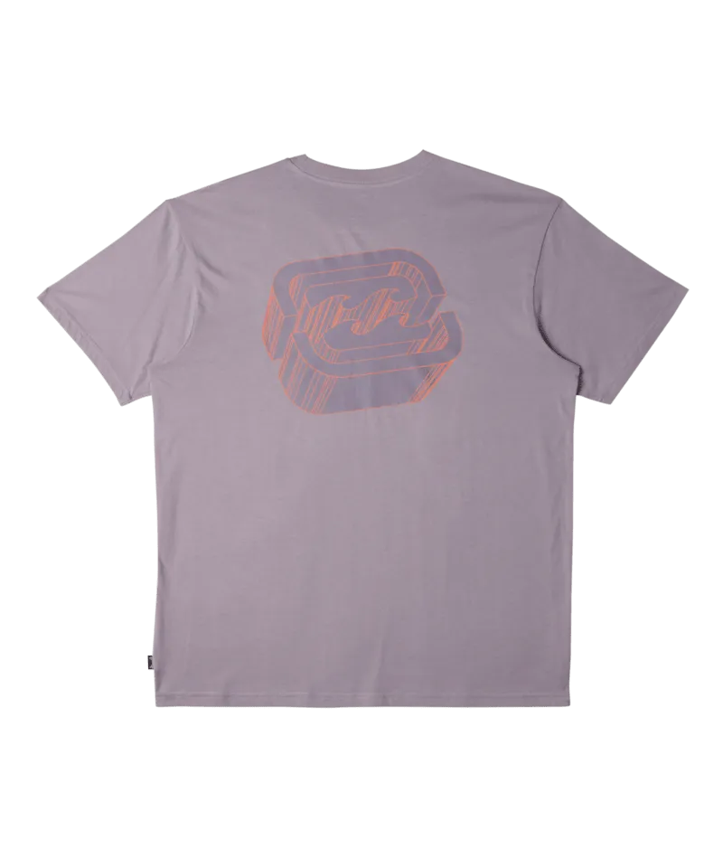 Billabong Mens Crayon Wave Short Sleeve T-Shirt