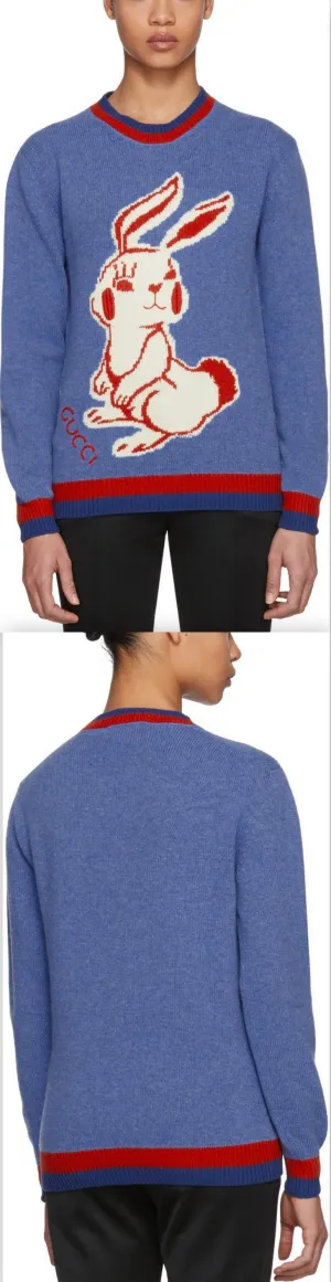 Blue Rabbit Knit Sweater