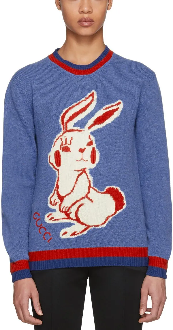 Blue Rabbit Knit Sweater