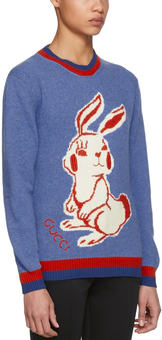 Blue Rabbit Knit Sweater