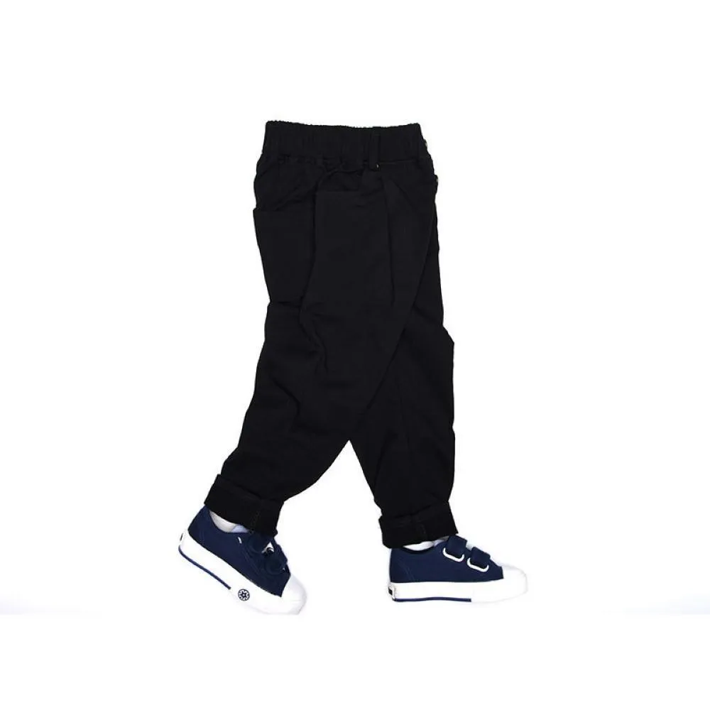 Boys Elastic Band Solid Causal Pants Wholesale Boys Clothing
