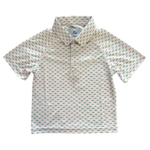 Boys Printed Polo - Fish
