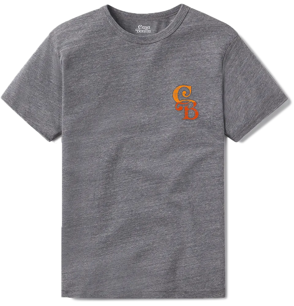 Casa Bonita Heather Gray Sunset Tower T-Shirt