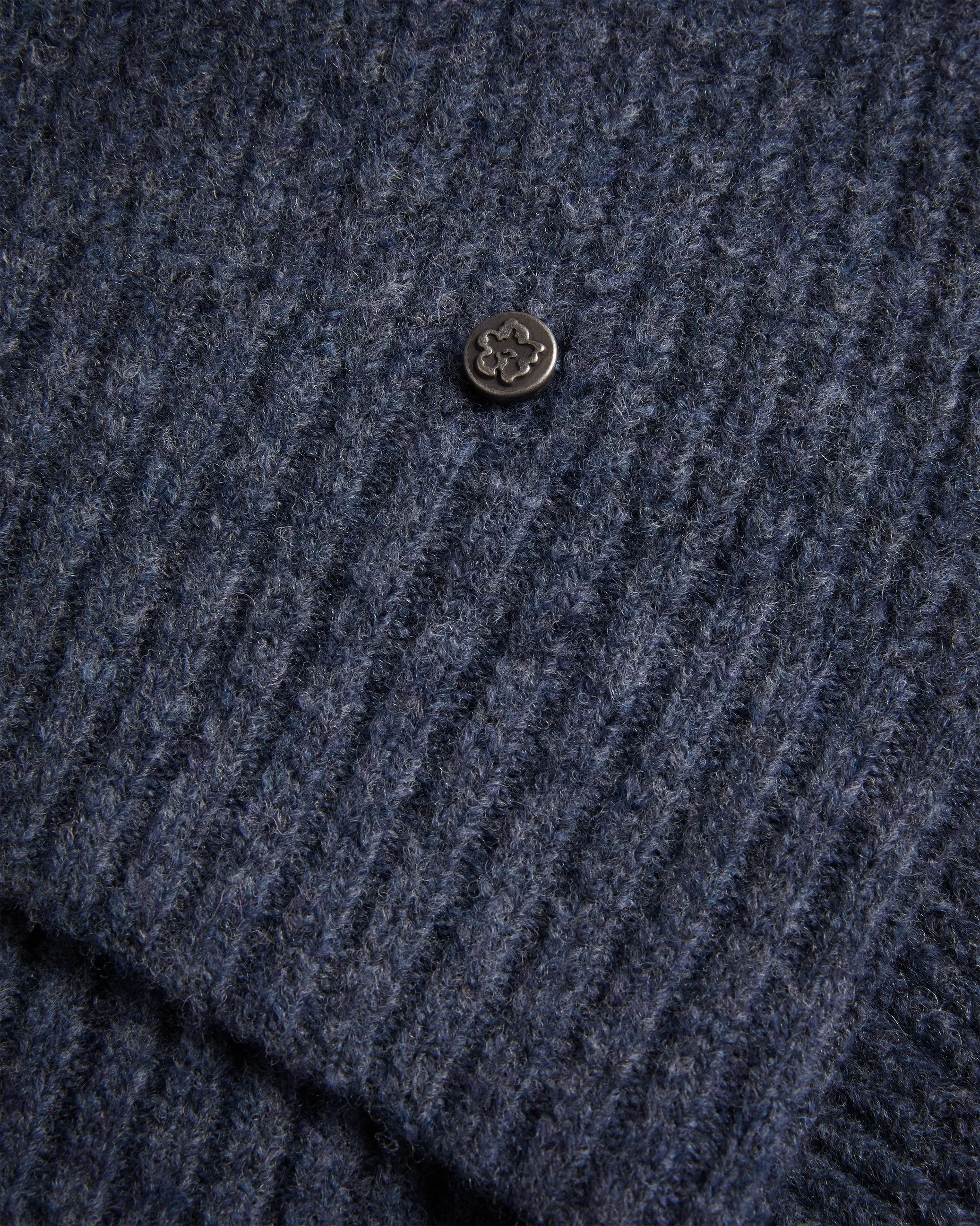 Cchloe High Neck Oversized Sweater Navy