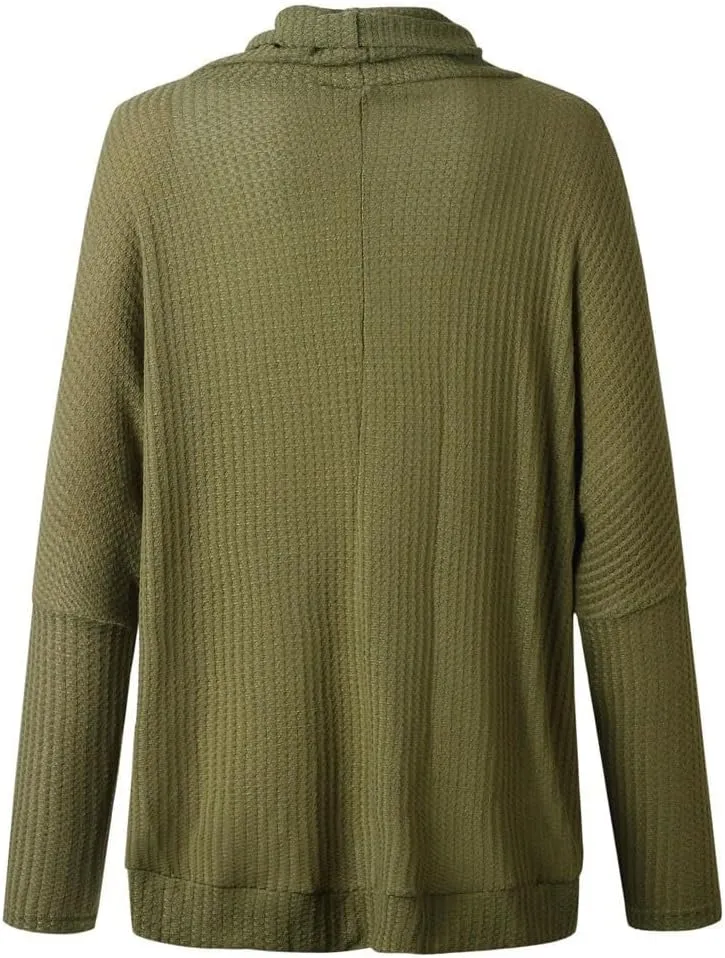 ChicCrate Women's Oversized Turtleneck Sweaters Casual Long Sleeve Tunic Sweater Chunky Knit Pullover Tops Blouse