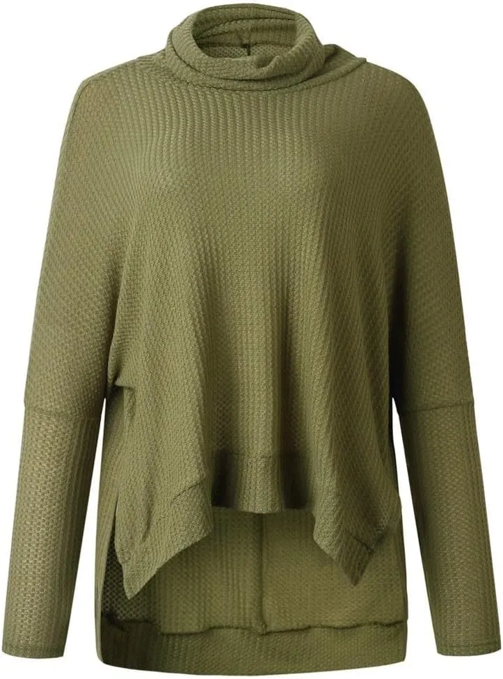 ChicCrate Women's Oversized Turtleneck Sweaters Casual Long Sleeve Tunic Sweater Chunky Knit Pullover Tops Blouse