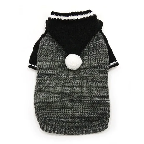 CONTRAST HOODIE DOG SWEATER