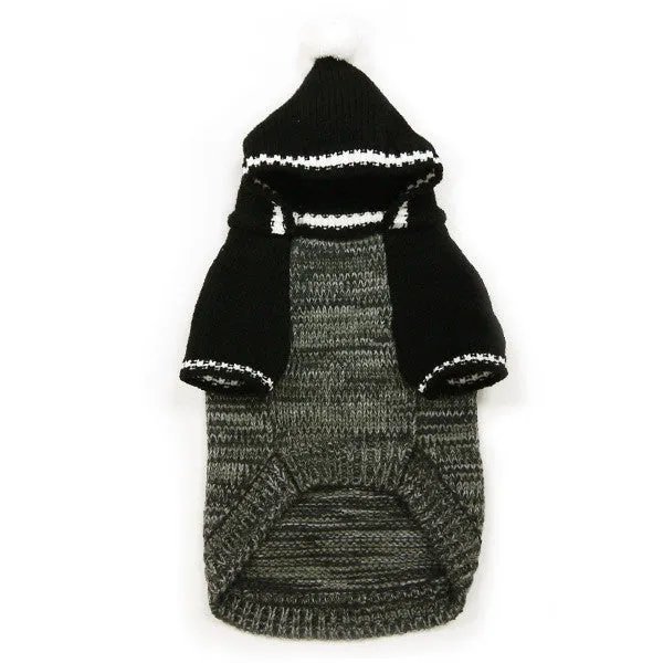 CONTRAST HOODIE DOG SWEATER
