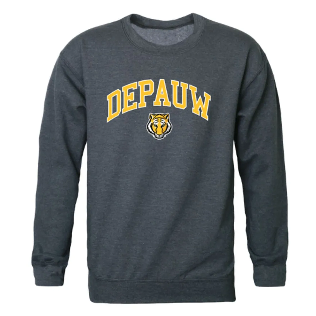 DePauw University Tigers Campus Fleece Crewneck Pullover Sweatshirt