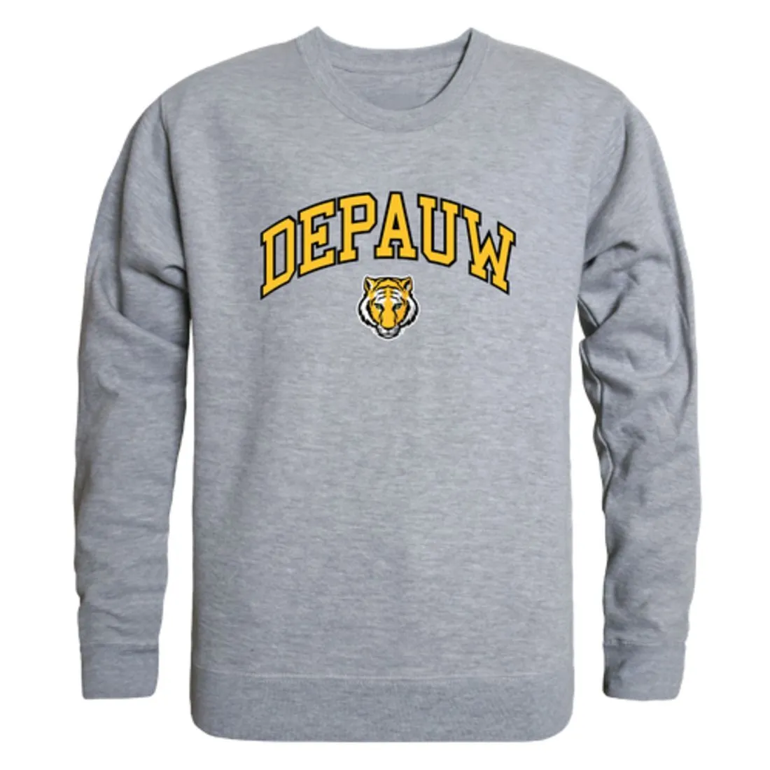 DePauw University Tigers Campus Fleece Crewneck Pullover Sweatshirt