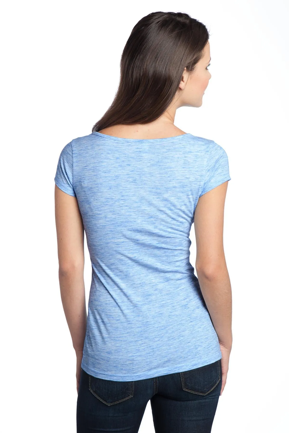 District Juniors Extreme Heather V-Neck Tee DT2001