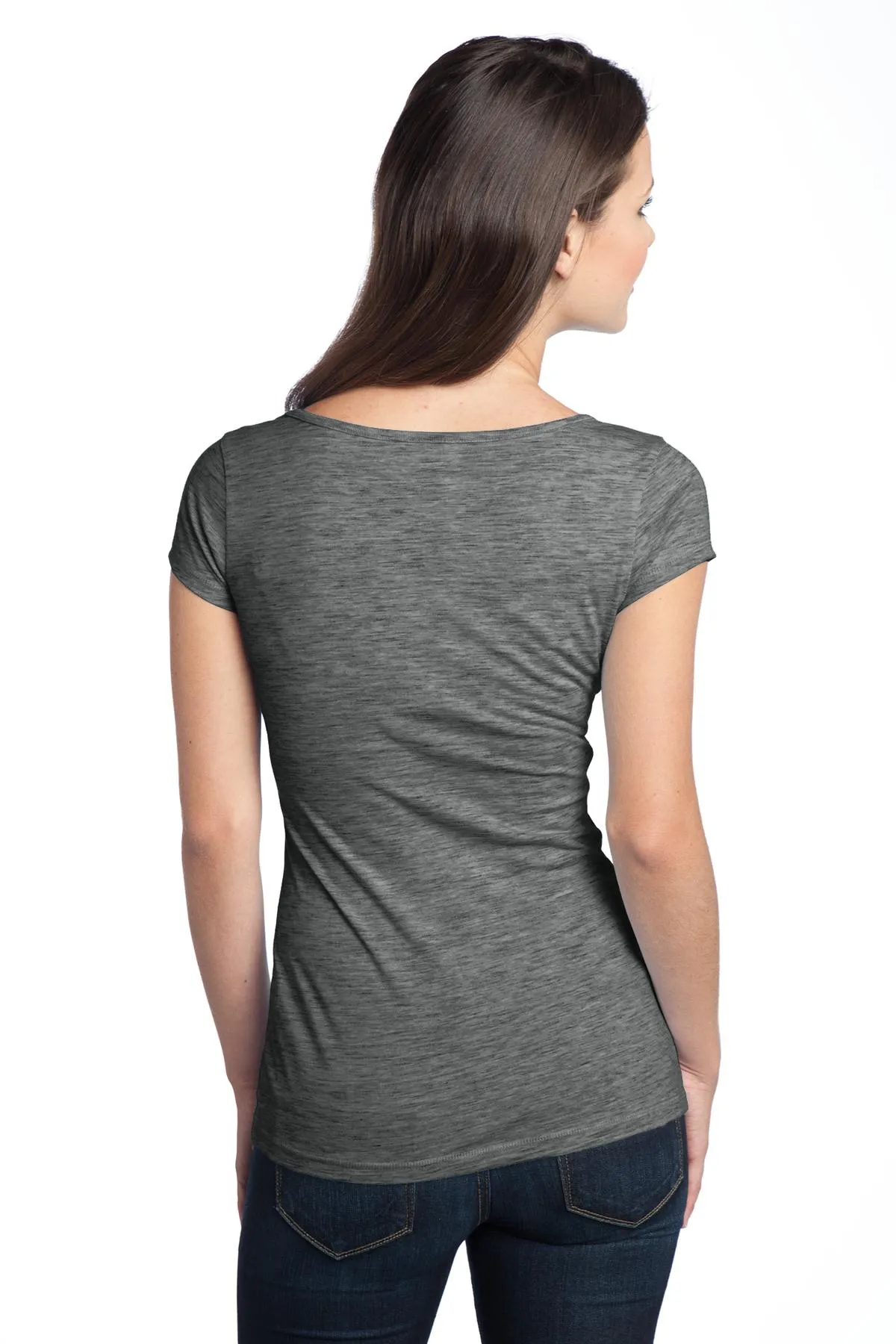 District Juniors Extreme Heather V-Neck Tee DT2001