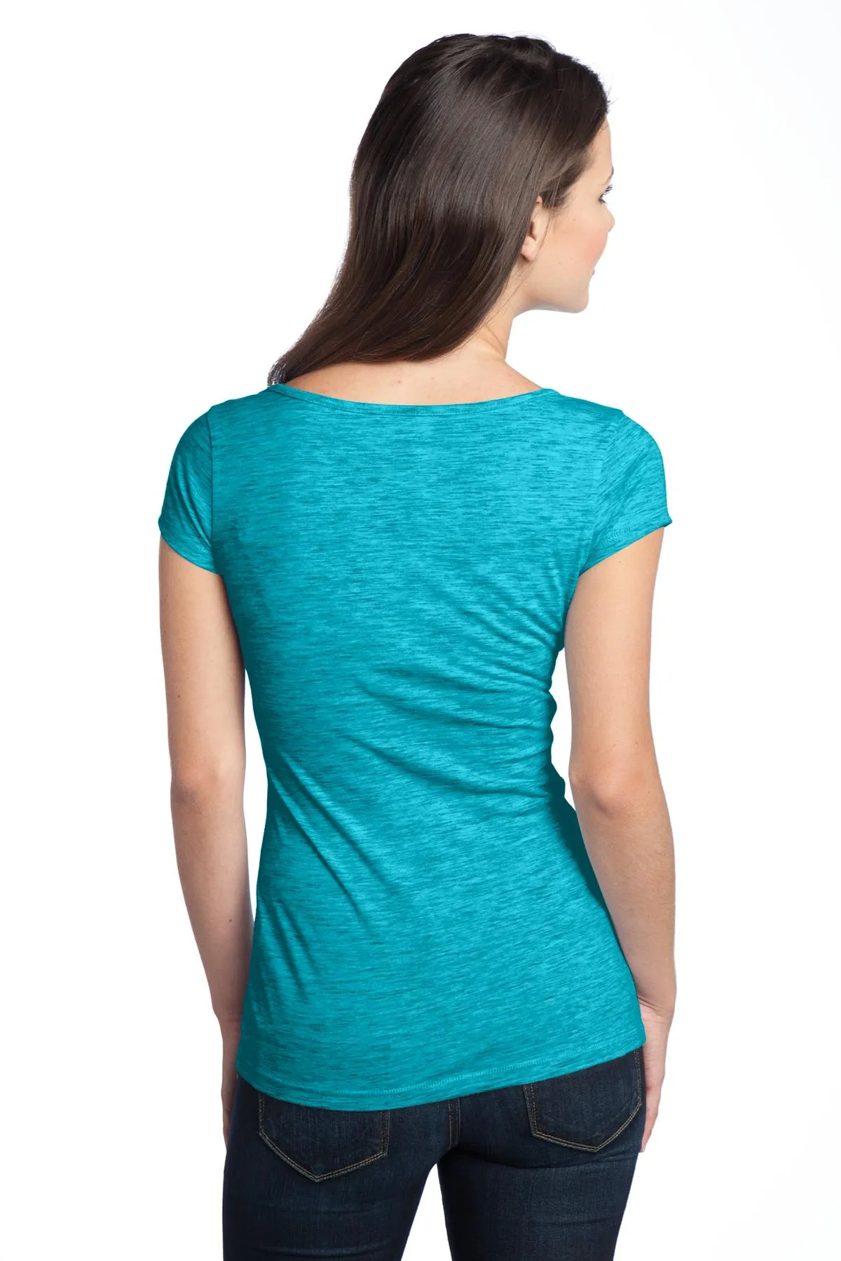 District Juniors Extreme Heather V-Neck Tee DT2001