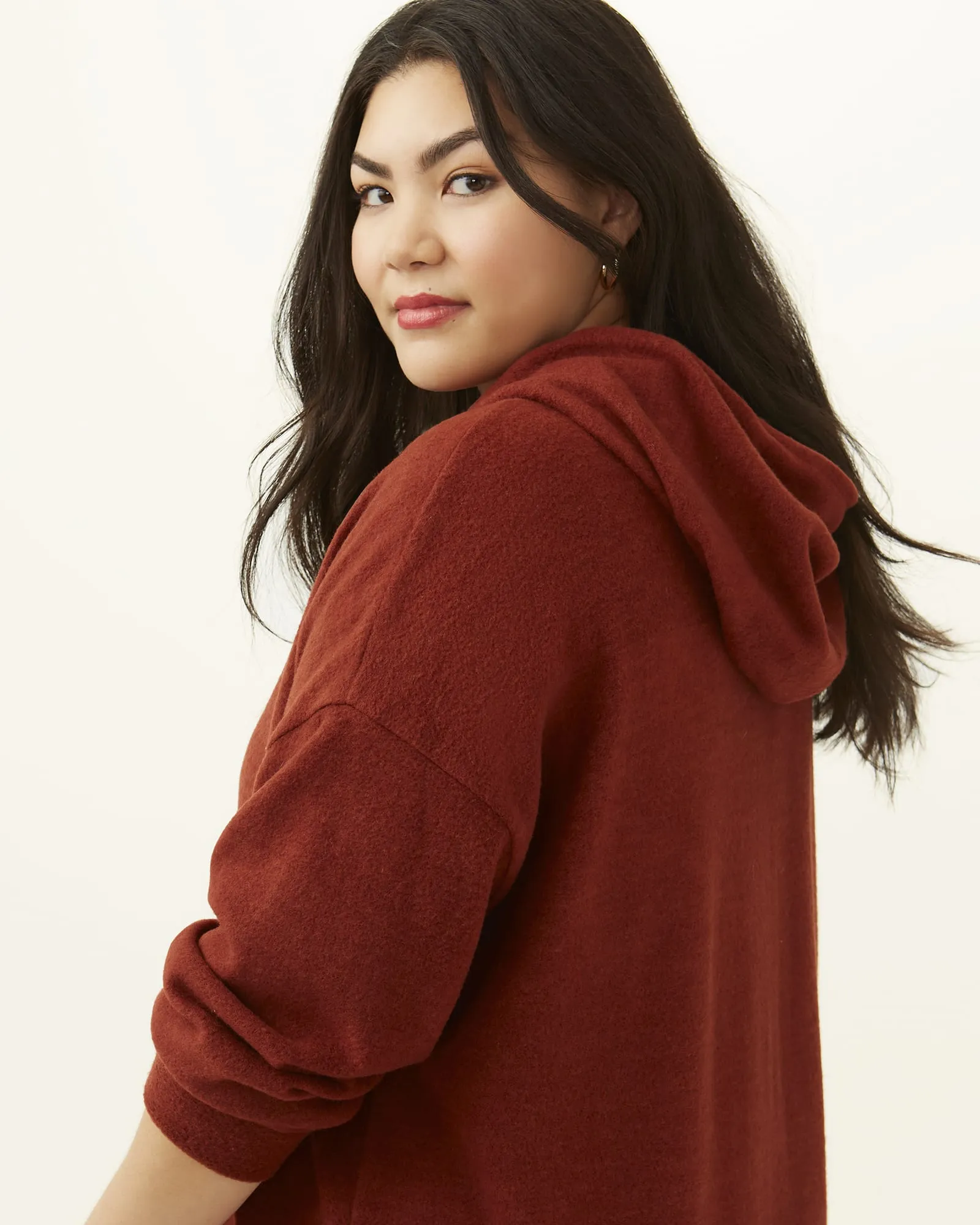 Eugenia Hoodie Dress | Orange
