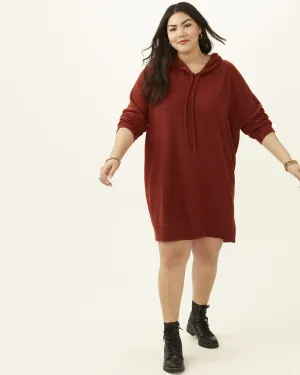 Eugenia Hoodie Dress | Orange