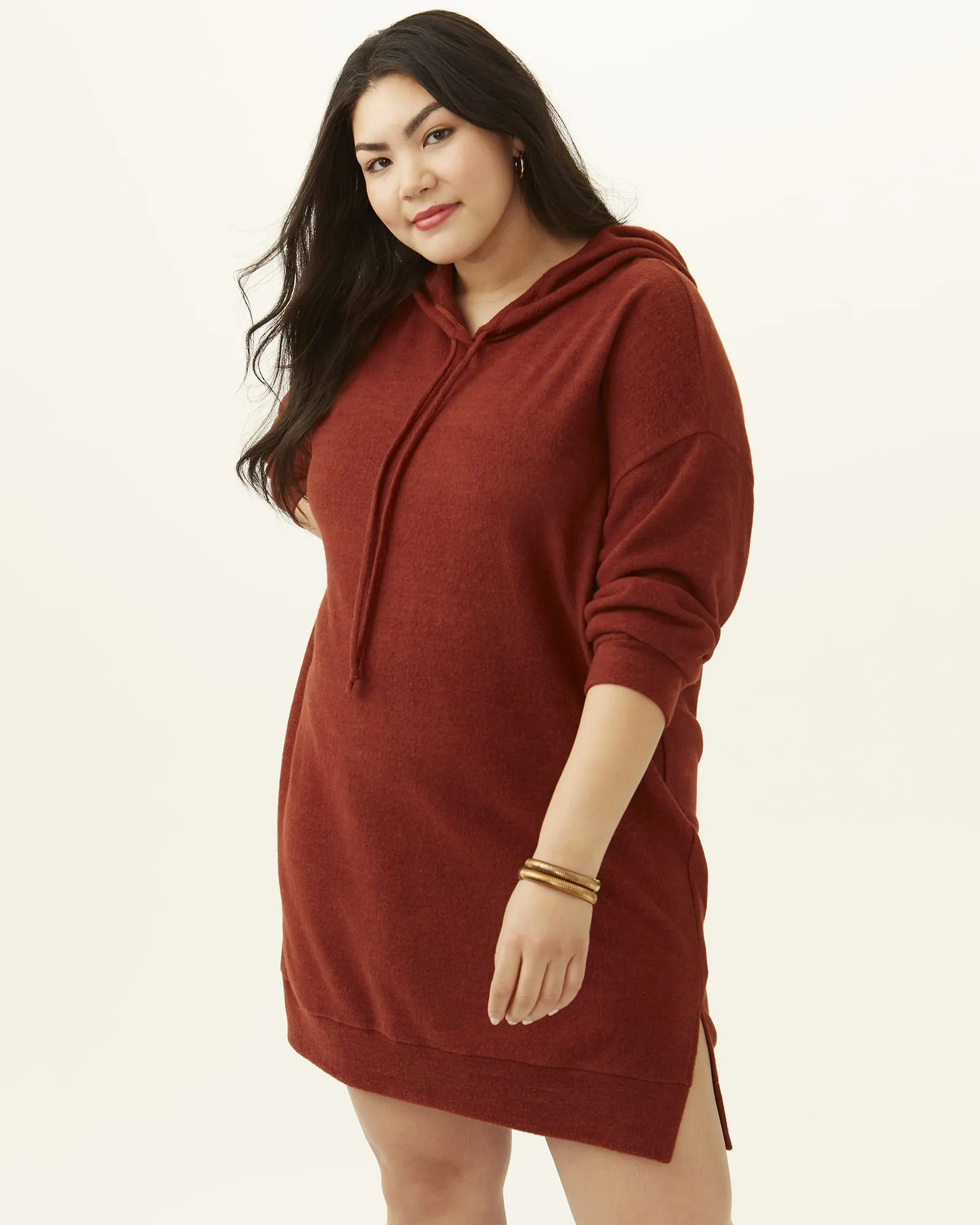 Eugenia Hoodie Dress | Orange