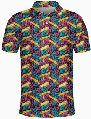 Golf Polo Shirts for Men Mens Polo Shirts Short Sleeve Button Up Shirt Men Casual Aloha Mens Shirts