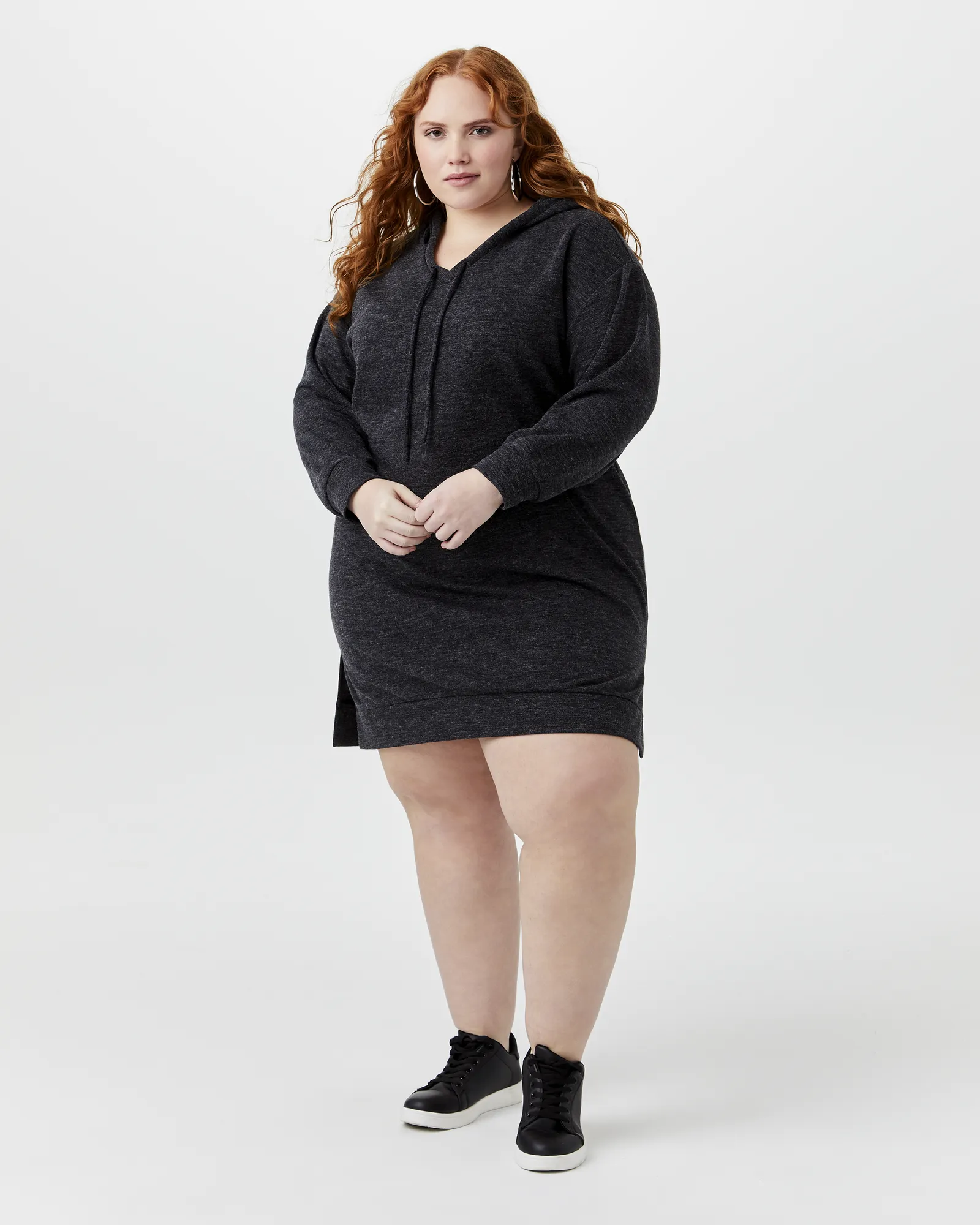 Hilma Hoodie Dress | Black