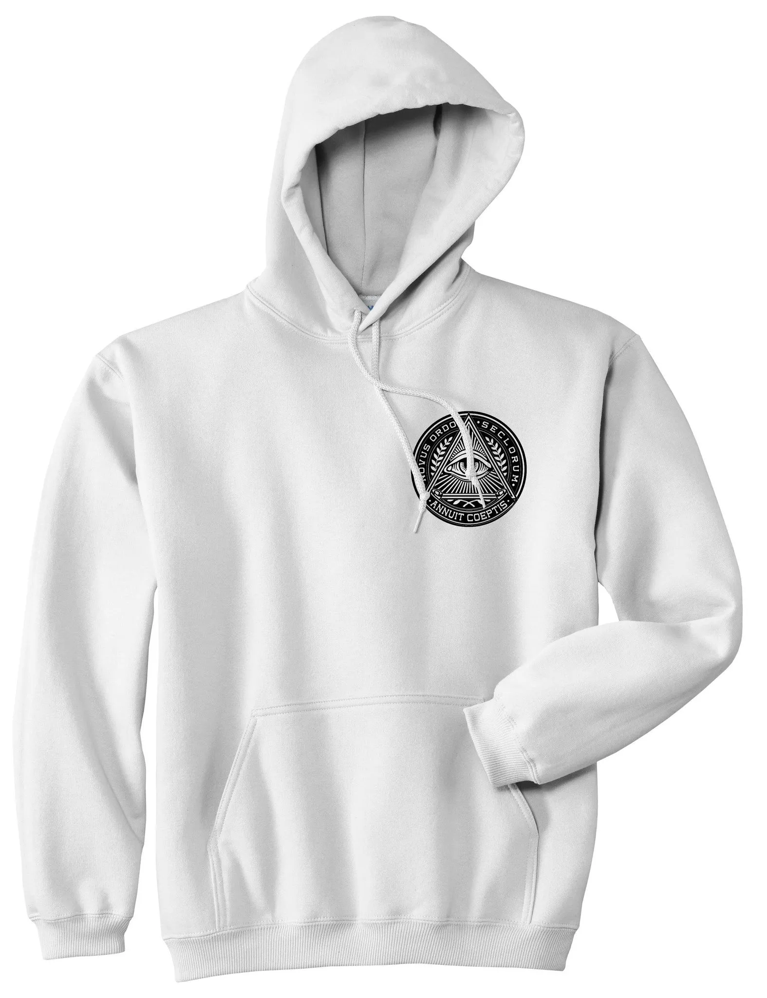 Illuminati Eye Triangle Pullover Hoodie