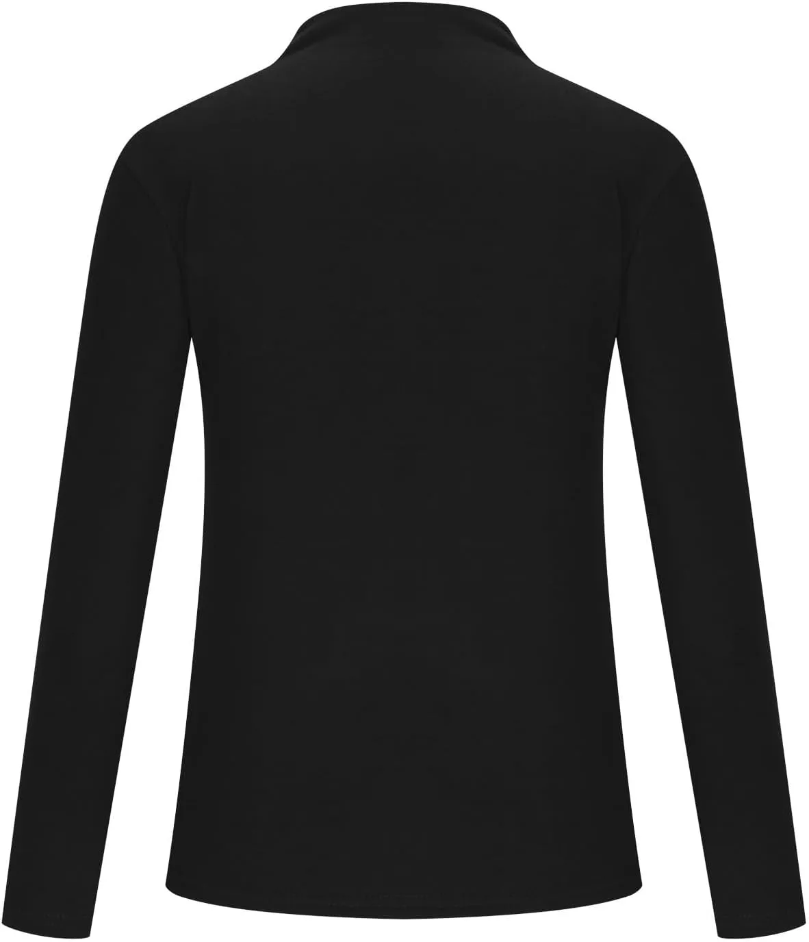 jovati 2024 Fashion Casual Versatile Tunic Tops Women's Solid Long Sleeve Button Pullover Slim Fit Comfy Elegant Blouse