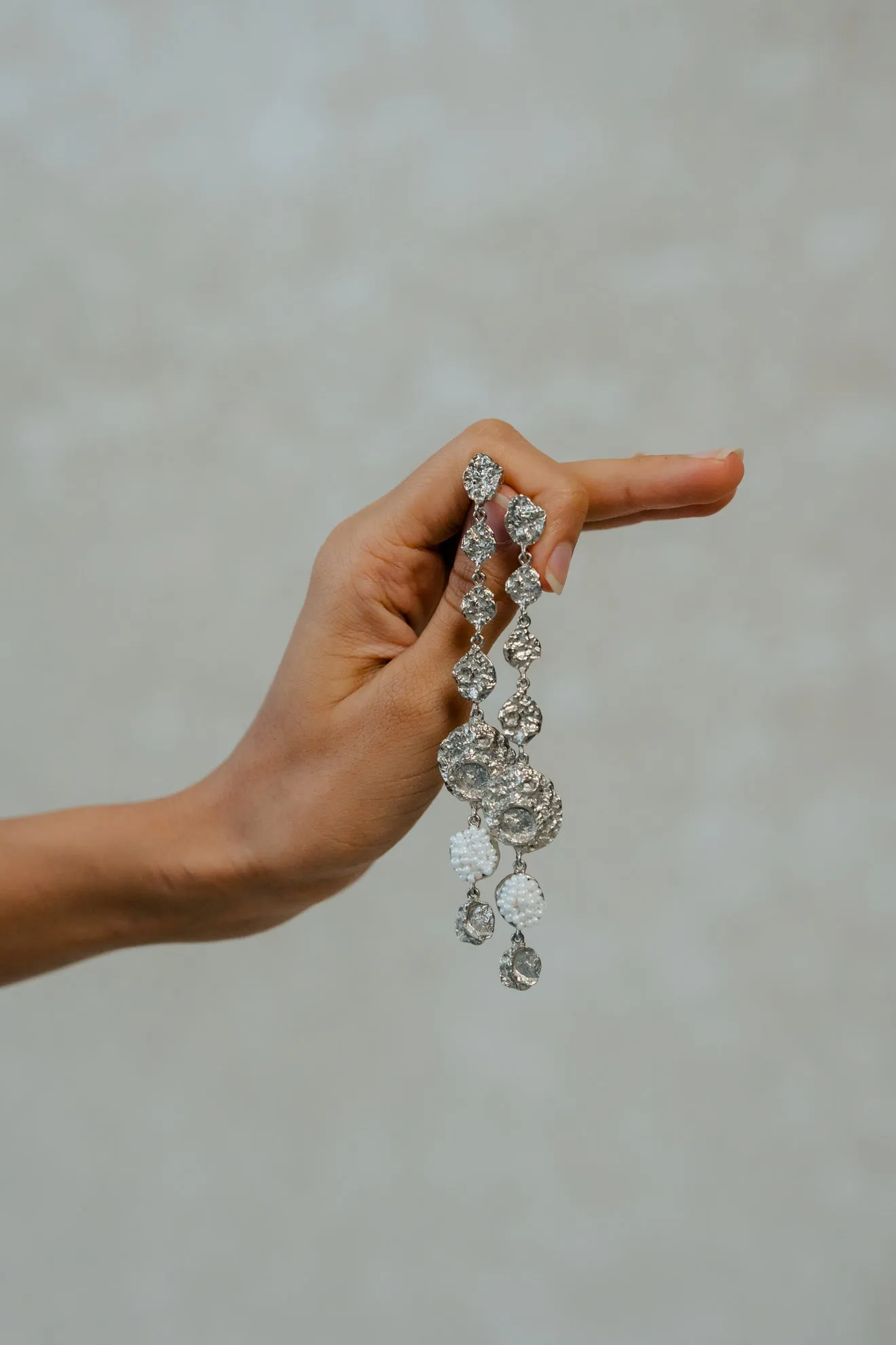 Khwaab Earrings Silver