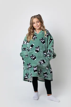 Kids Giant Hoodie Pand-UH! Sage
