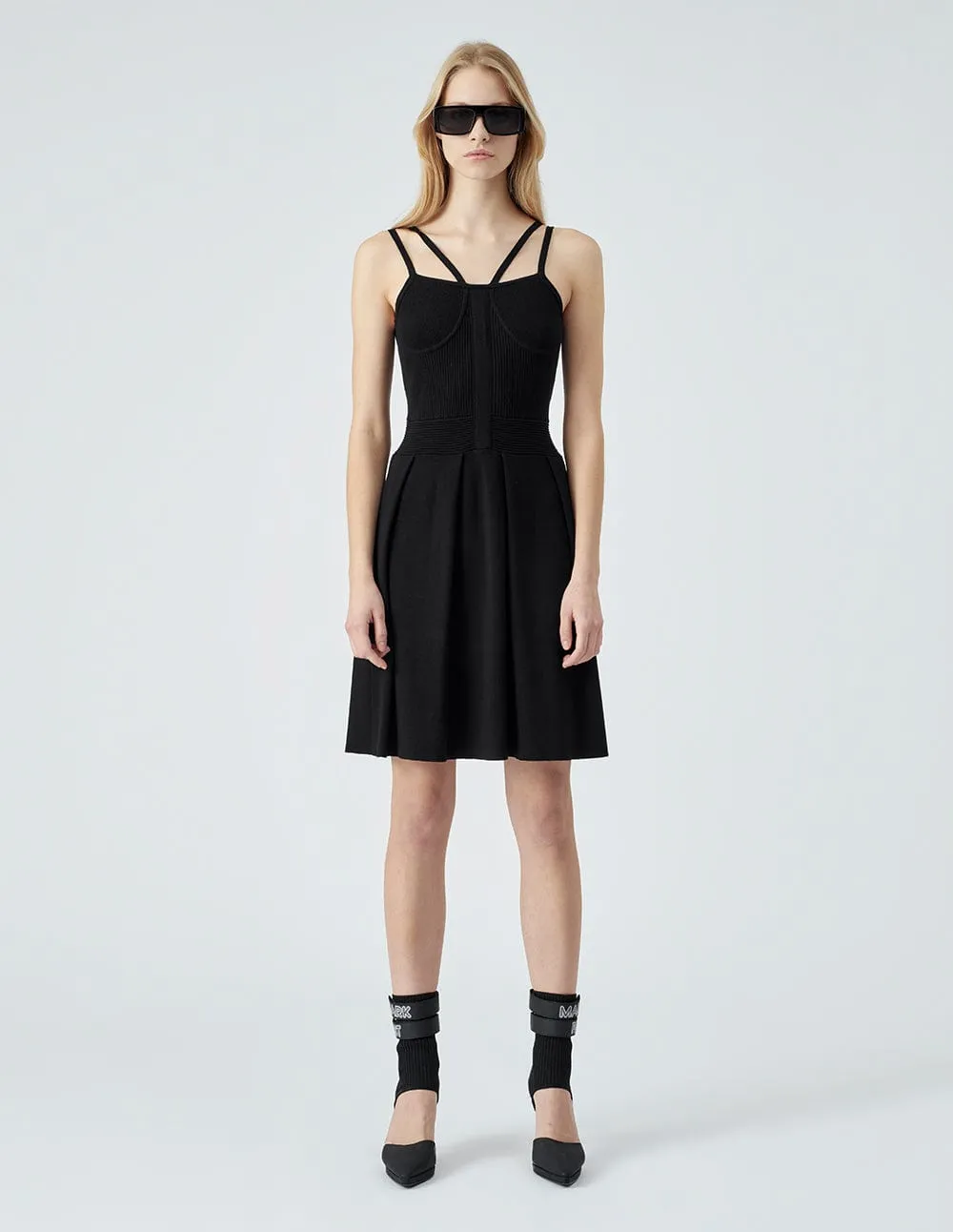 Ladies Black Sling Knit Dress