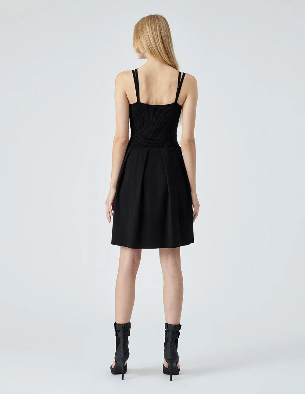 Ladies Black Sling Knit Dress