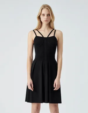 Ladies Black Sling Knit Dress