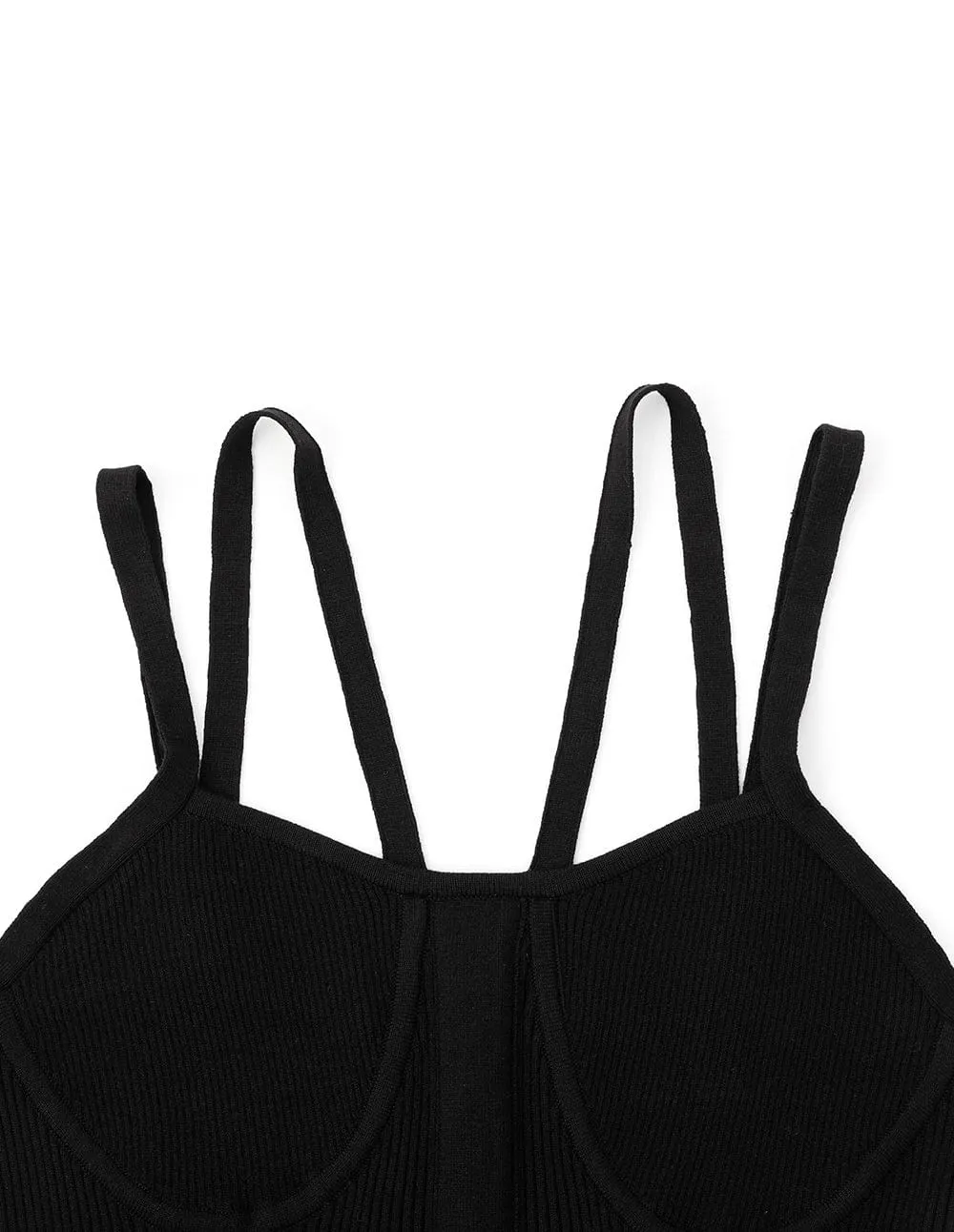 Ladies Black Sling Knit Dress