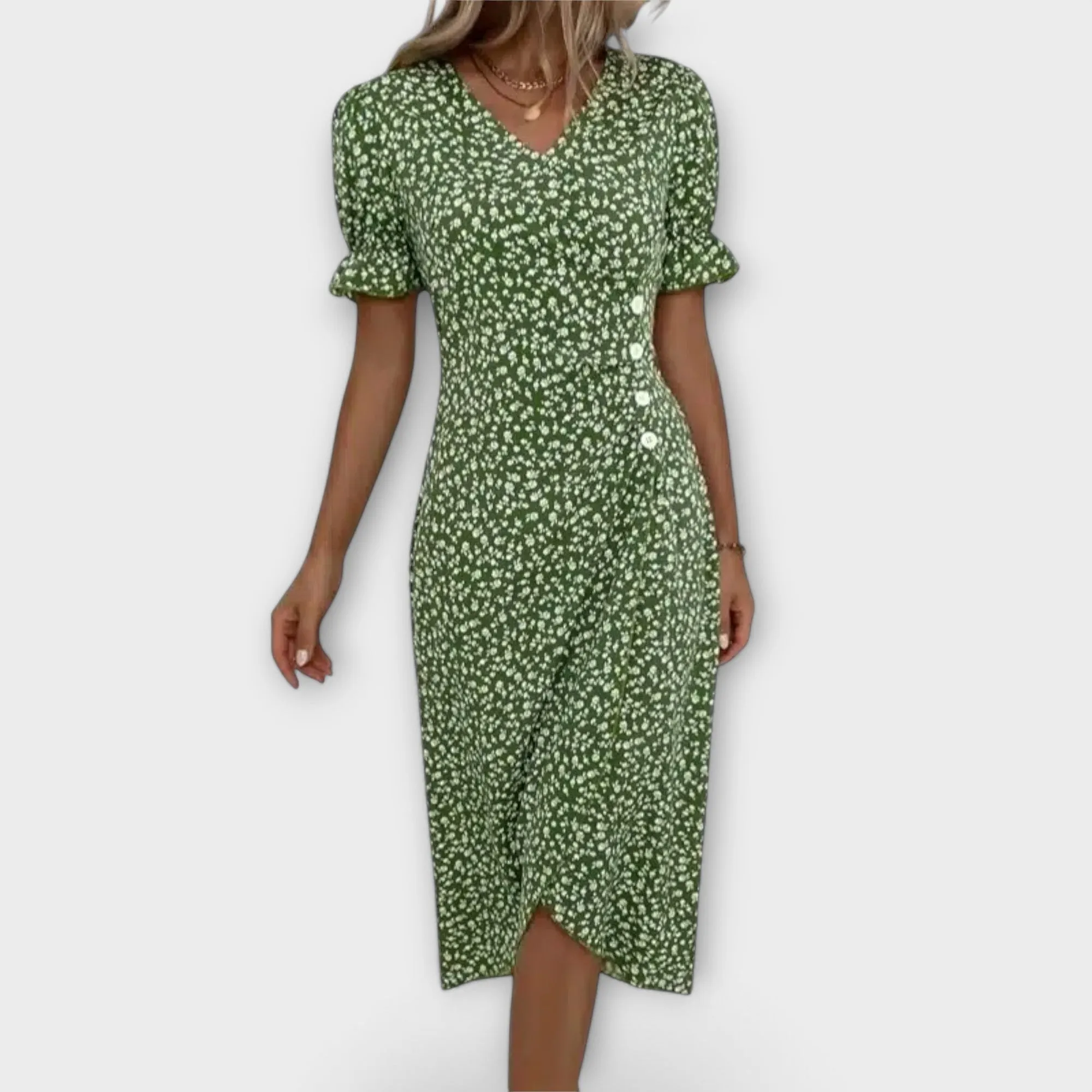 Lena Floral Wrap Dress