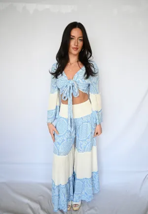Lurex Stripe Printed Set