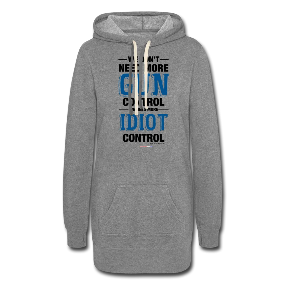 MORE IDIOT CONTROL - Women's Hoodie Dress