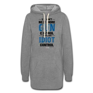 MORE IDIOT CONTROL - Women's Hoodie Dress