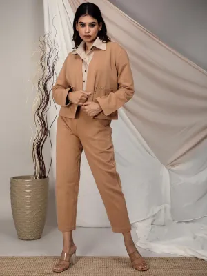 Naturally Dyed Brown Blazer