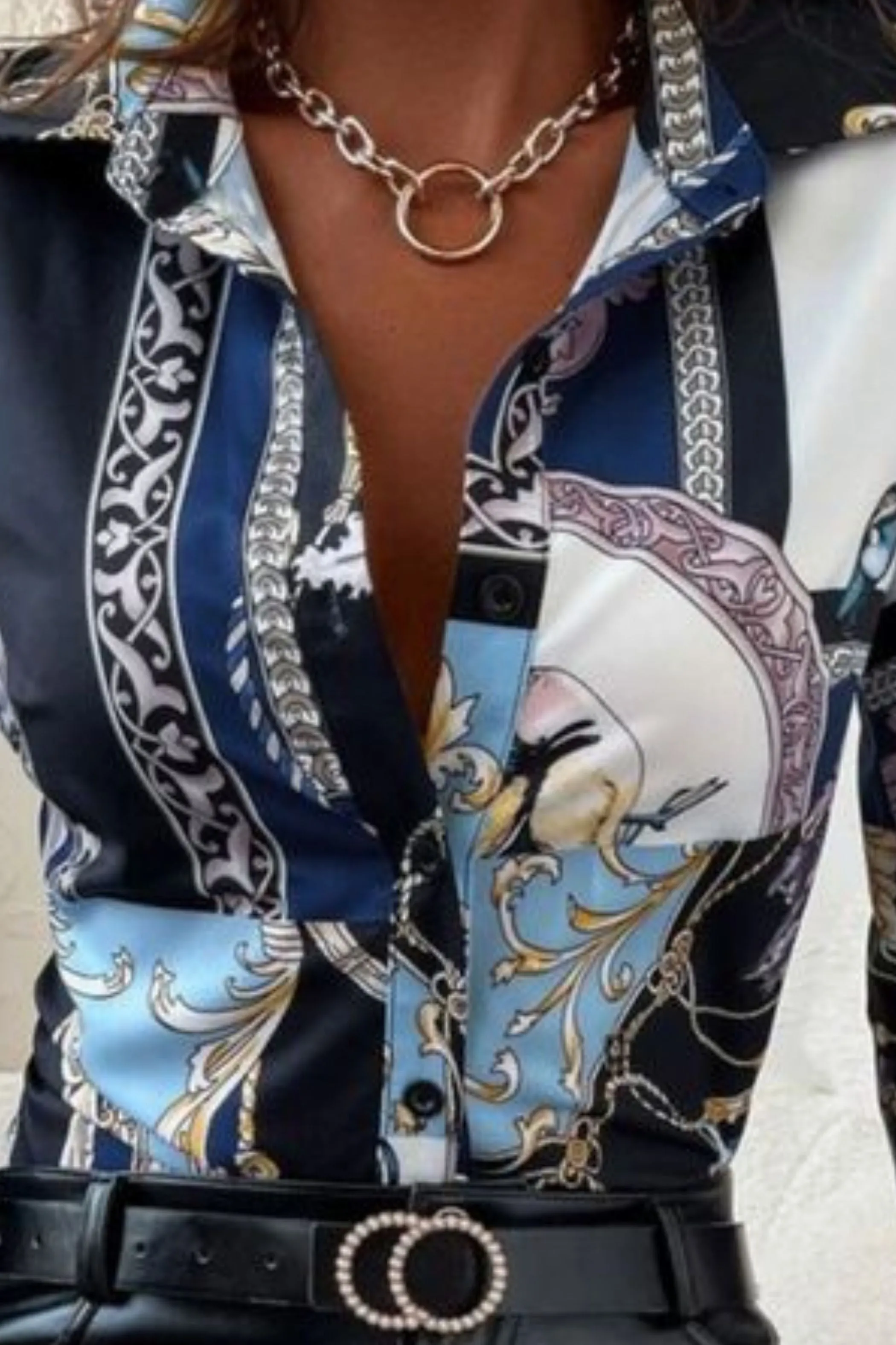 PAISLEY SATIN SHIRT
