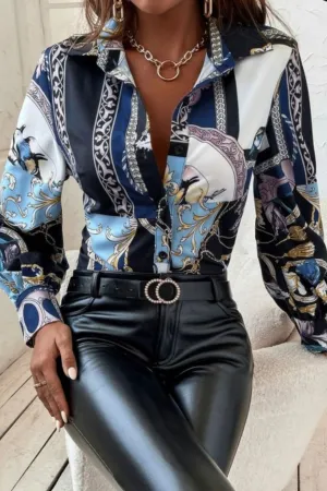 PAISLEY SATIN SHIRT