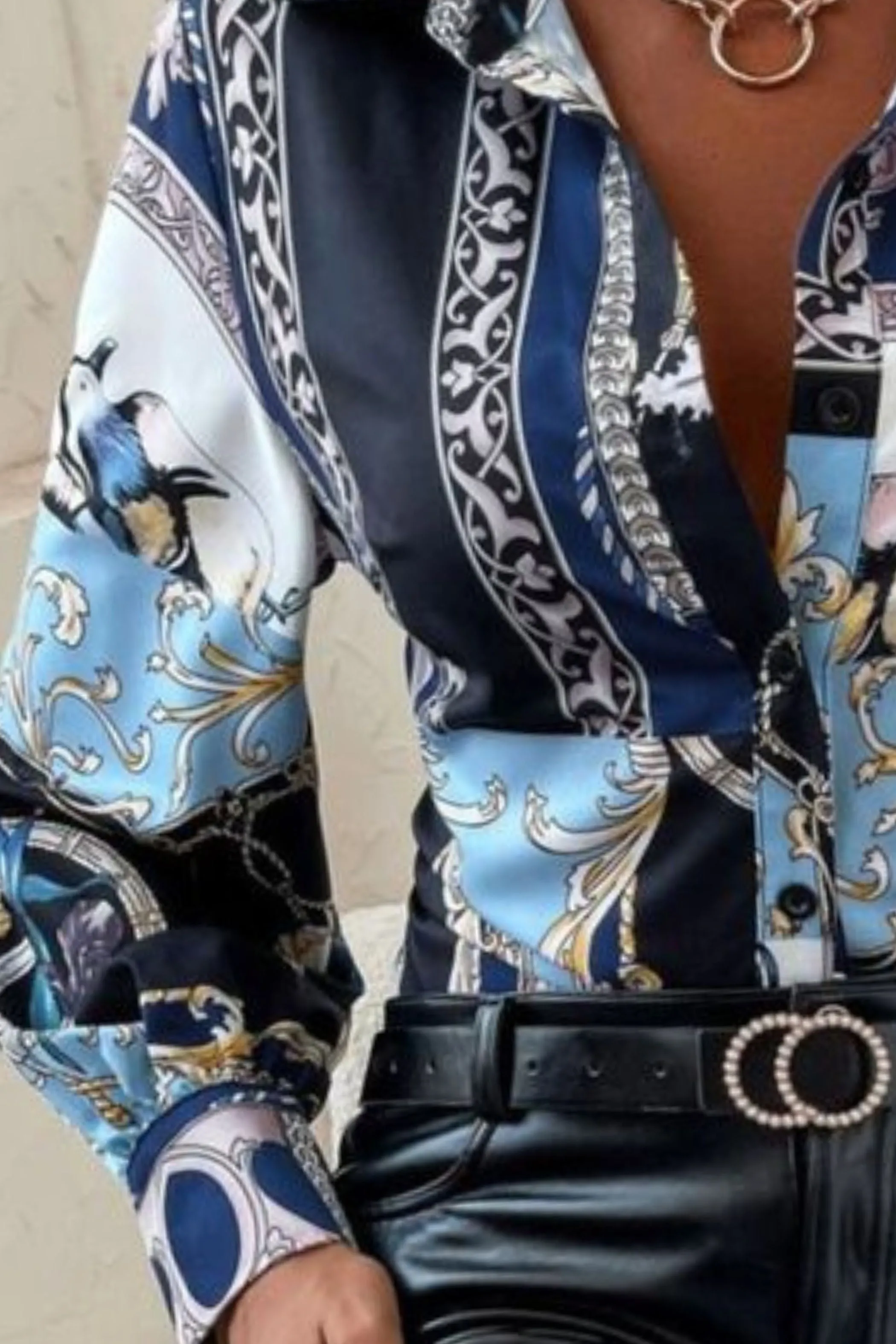 PAISLEY SATIN SHIRT