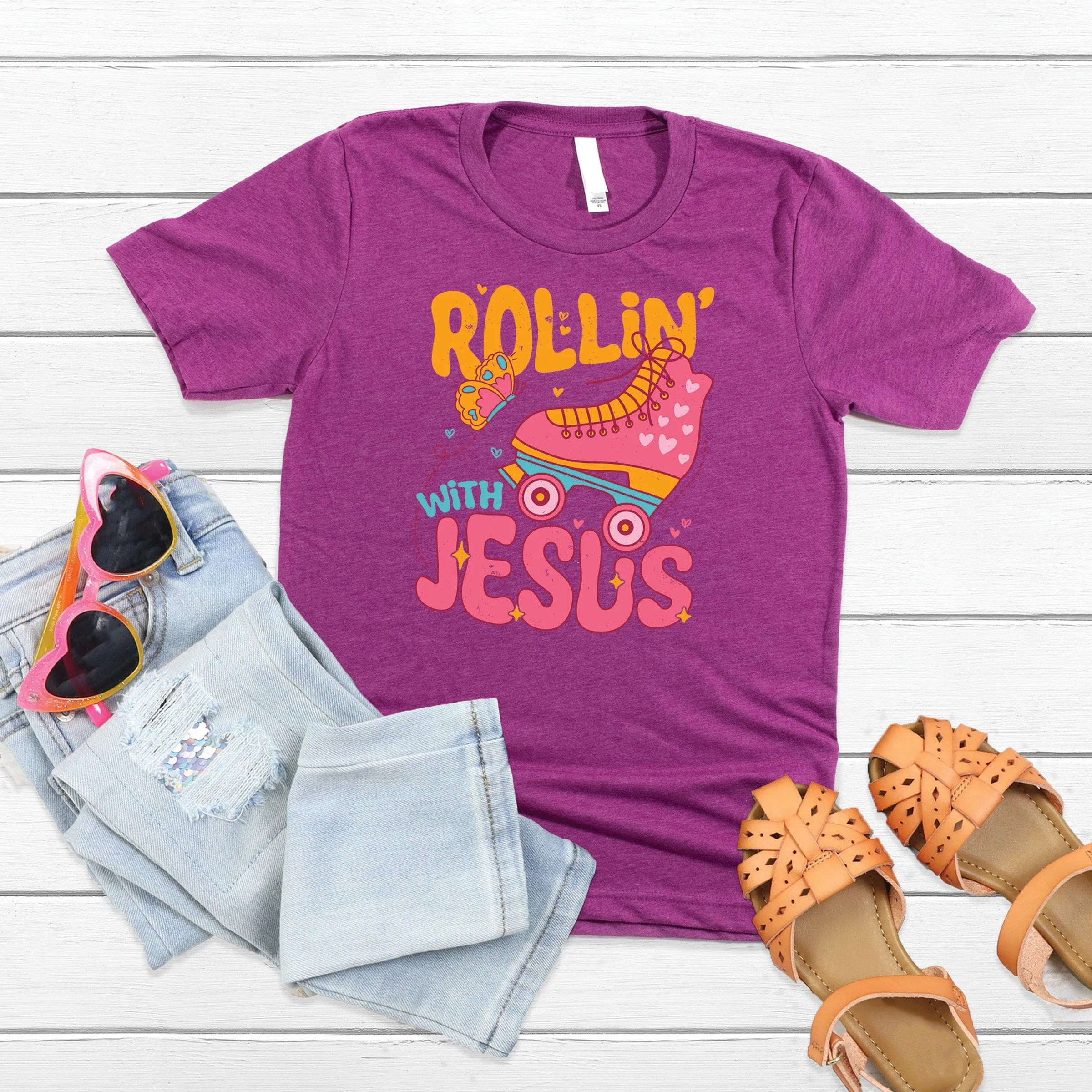 Rollin' With Jesus Youth Tee