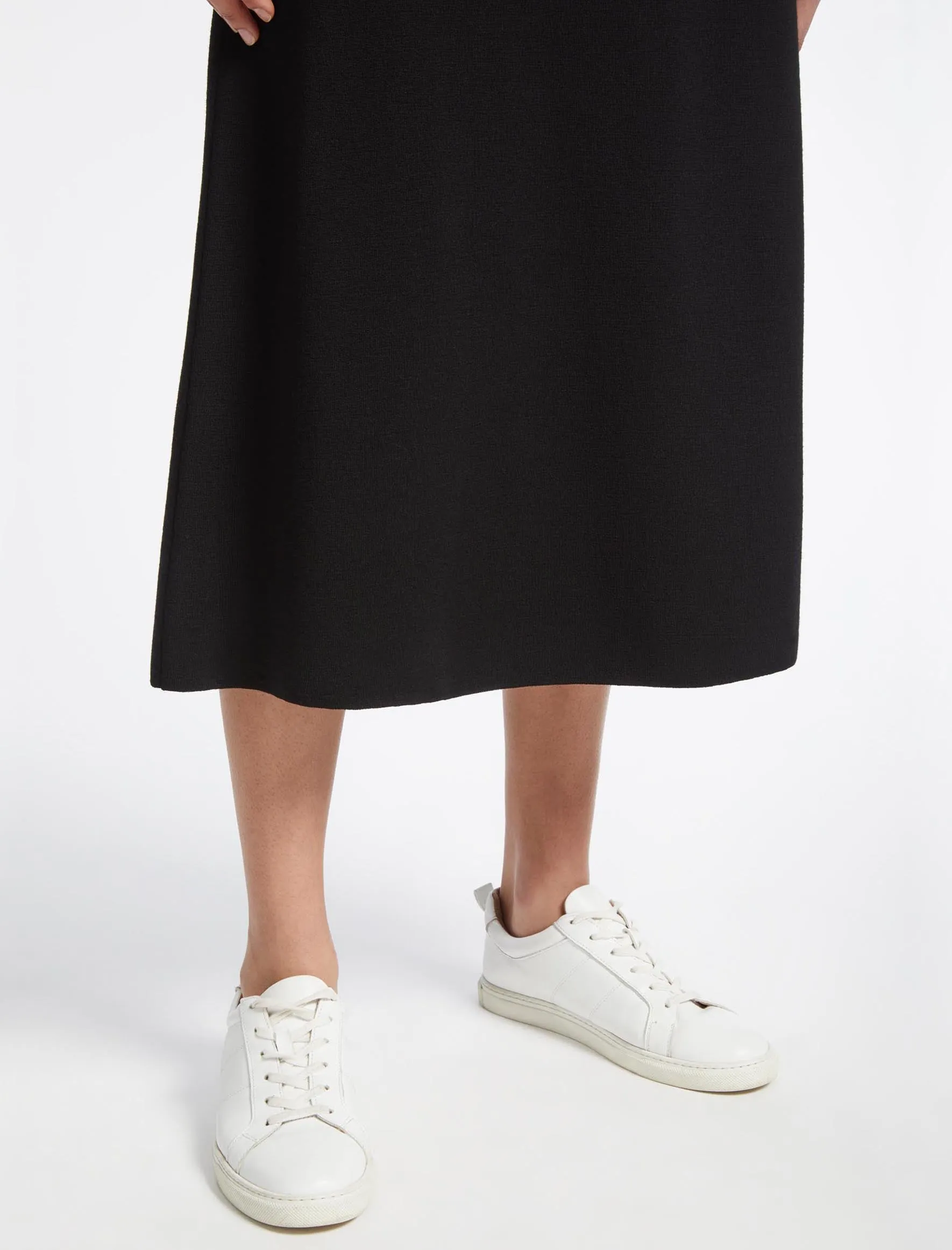 Sasha Wool Skirt - Black