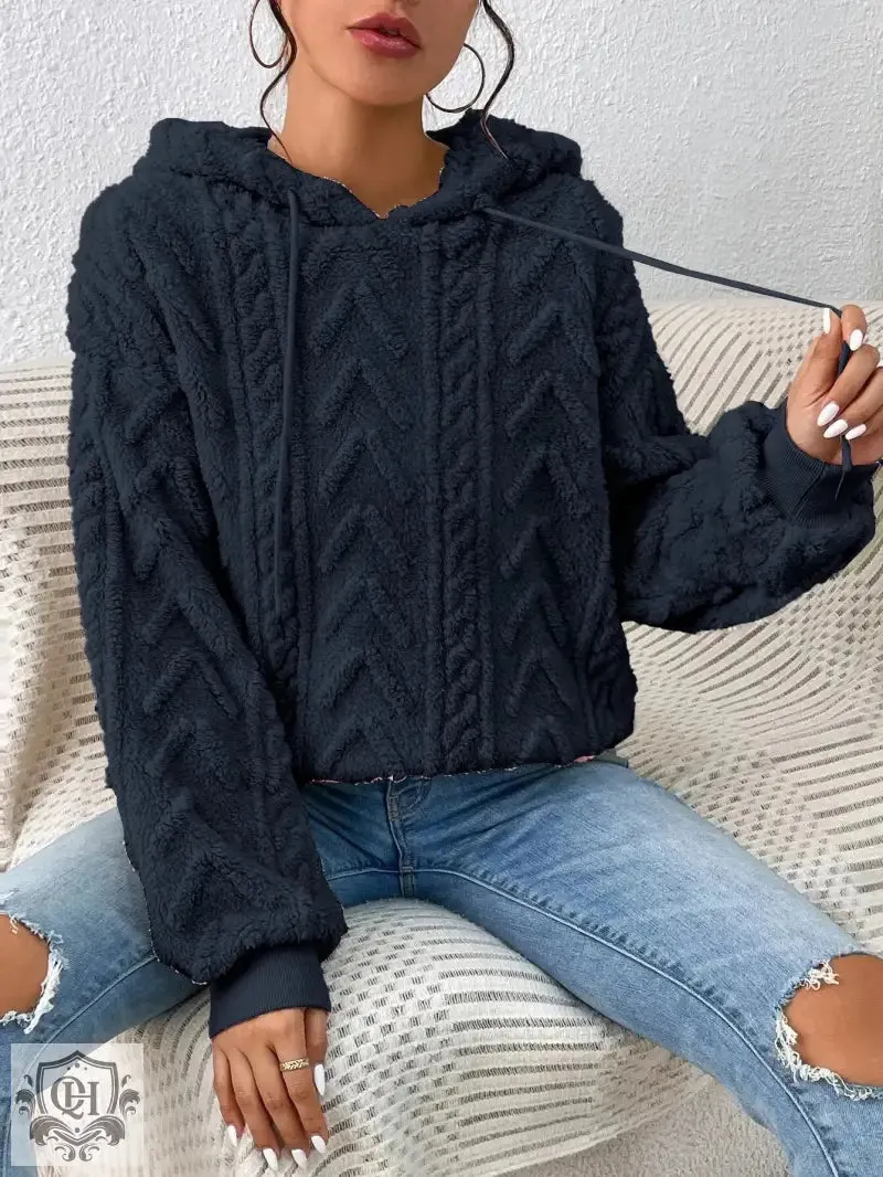 Snug Flannel Hooded Sweater