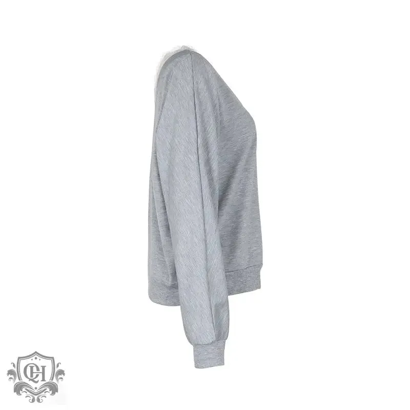 Solid V-Neck Sweater