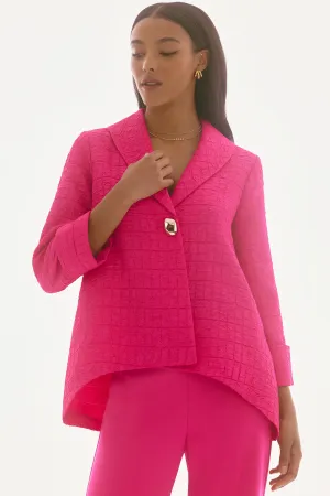 TEXTURED TRAPEZE JACKET