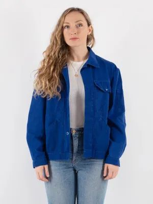 Vintage 70's Women Sanfor Work Jacket in Blue