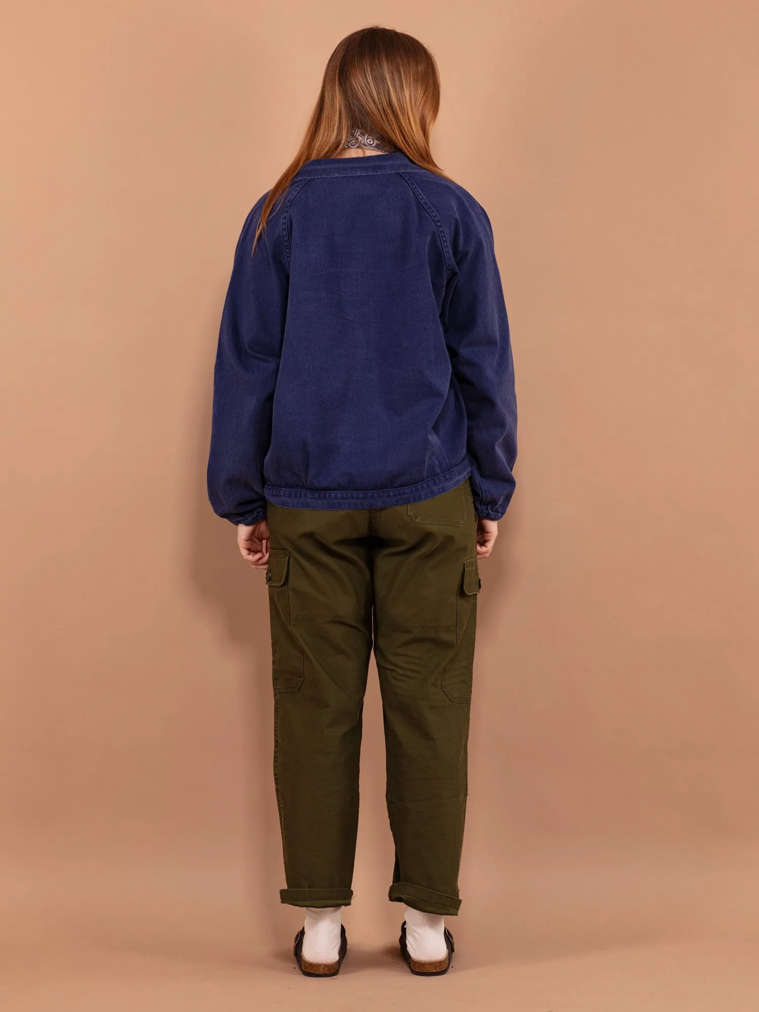 Vintage 80's Women Cropped Work Jacket